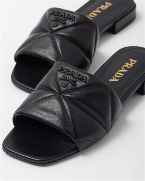 sabots prada|Prada Quilted Nappa Leather Sabots .